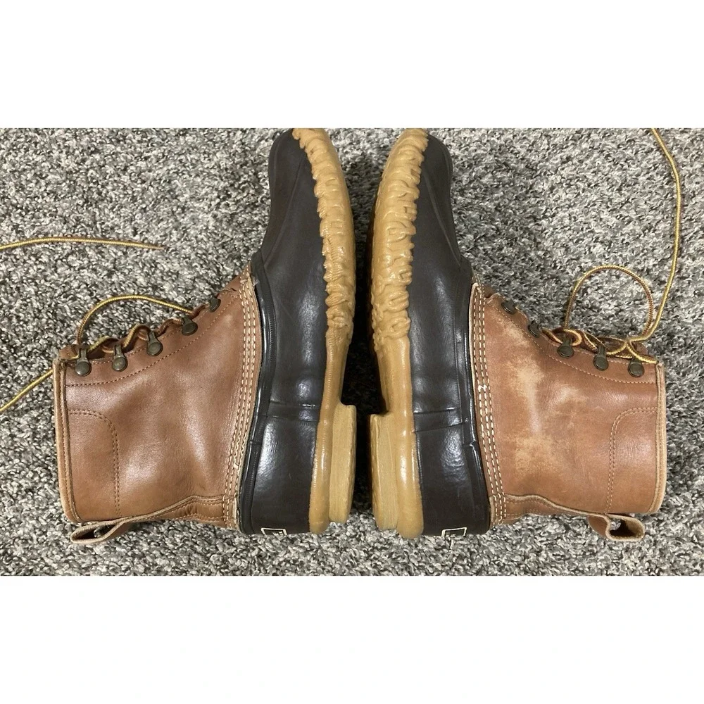 L.L.‎ Bean Maine Hunting Shoe Duck Boots Gore-Tex Thinsulate Brown Leather